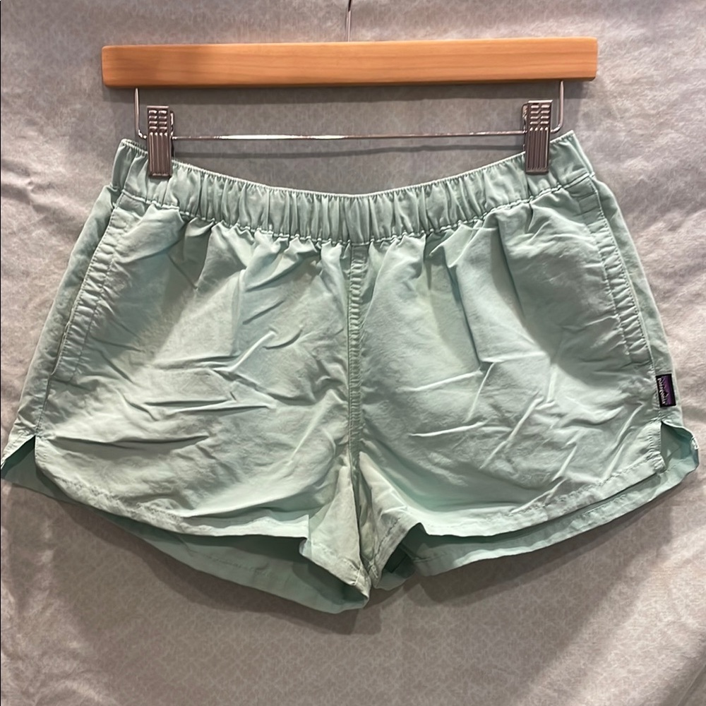 Patagonia Green Athletic Shorts for Active Adventures